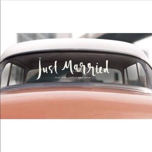 Kate Spade ♠️ Just Married Car Decal